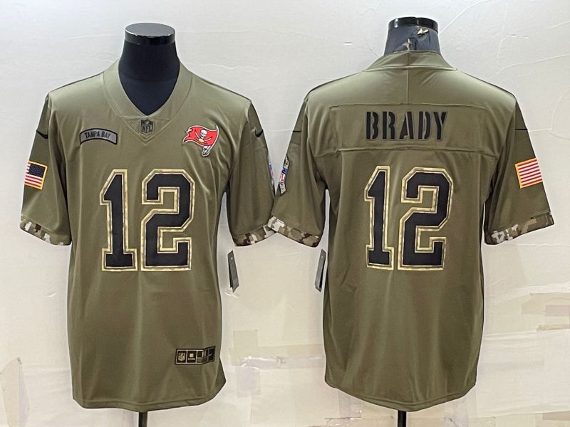 Men Tampa Bay Buccaneers #12 Brady Green 2022 Vapor Untouchable Limited Nike NFL Jersey